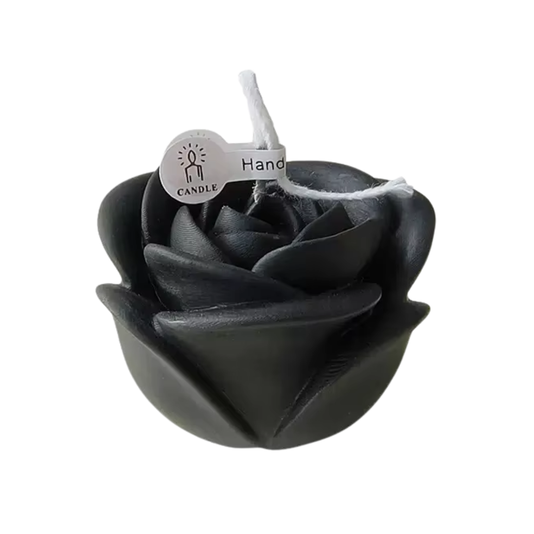Kerze "Schwarze Rose"